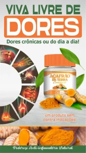 Suplemento Alimentar Açafrão da Terra 450mg Composto 30 Cápsulas