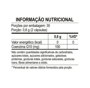 Coenzima CoQ-10 Ubiquinona Unilife 50mg 60 Cápsulas